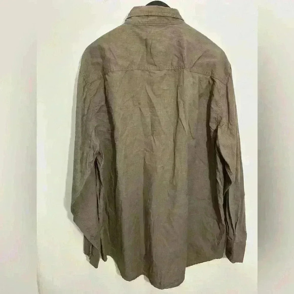 Wolverine Mens Button Down Shirt Long Sleeve Mesh Cotton Brown Size XL - Picture 2 of 5